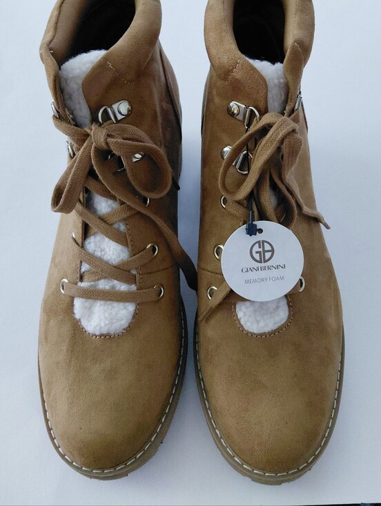 Giani Bernini Shoes - GIANI BERNINI Valentena Ankle Lug Sole Lace Up Boots- 11M